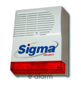 VENUS RED Αυτόνομη σειρήνα με LED Flash κόκκινου χρώματος Sigma Security Αυτόνομες Σειρήνες Με Flash